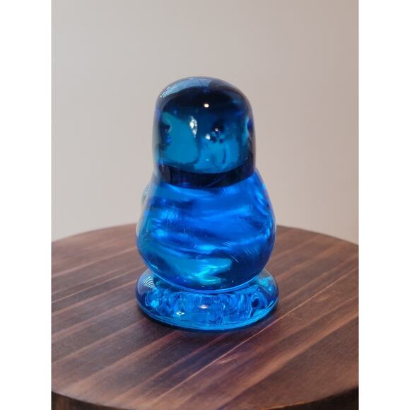 Blue Bird of Happy Glass Figurine Cobalt Blue - Picture 6 of 12